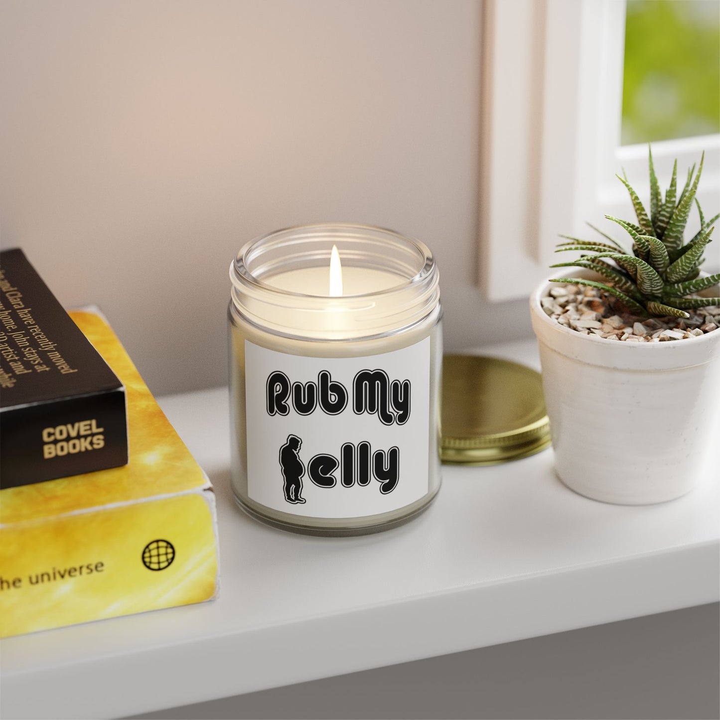 Rub My Belly | Scented Candles, Coconut Apricot Wax (4oz, 9oz)