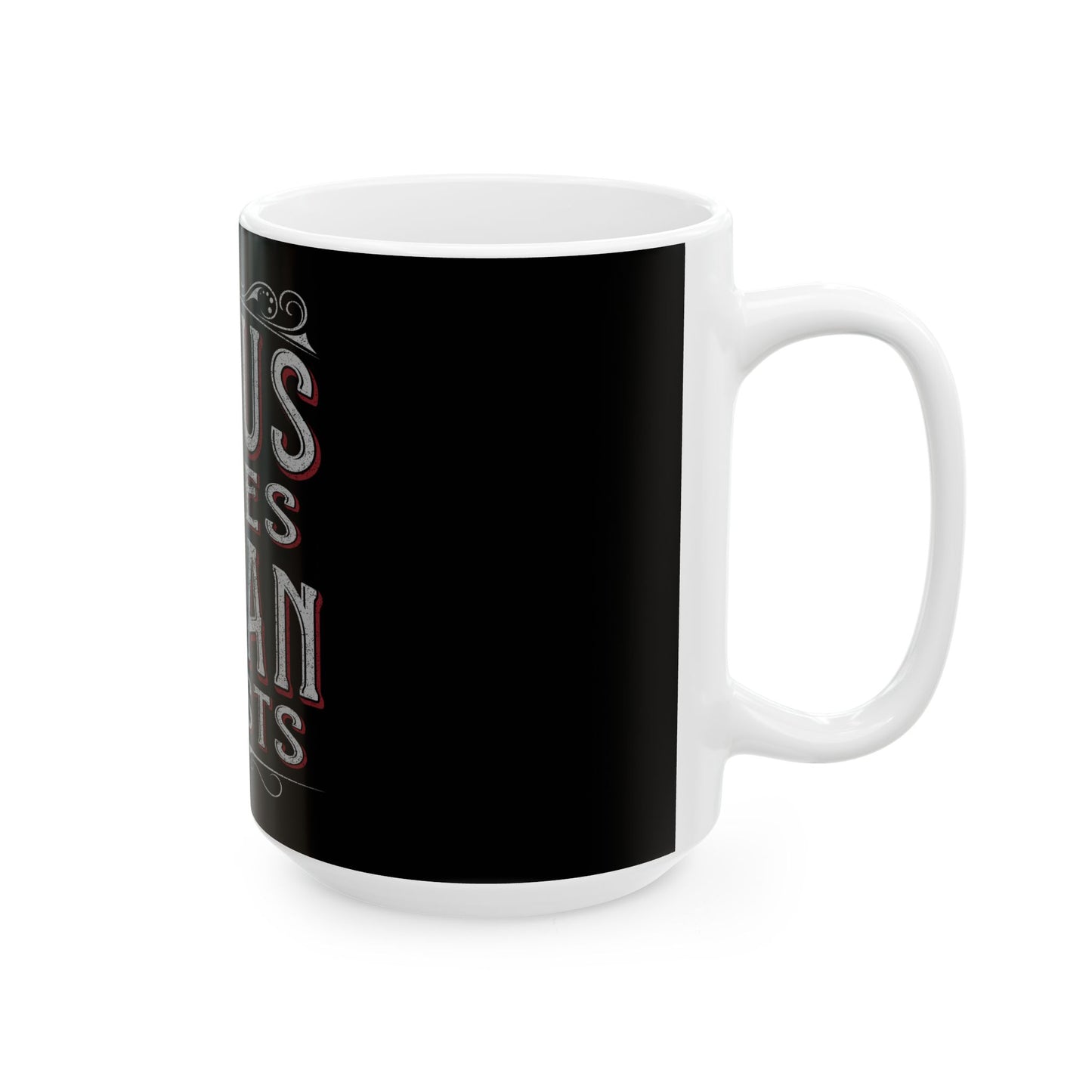 Jesus Saves, Satan Invests | Mug, (11oz, 15oz)