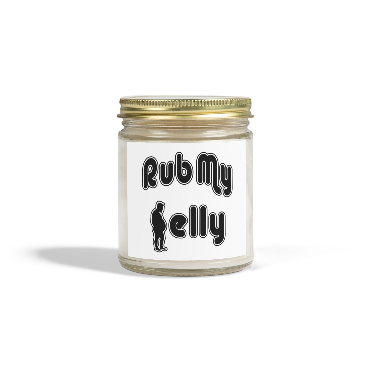Rub My Belly | Scented Candles, Coconut Apricot Wax (4oz, 9oz)
