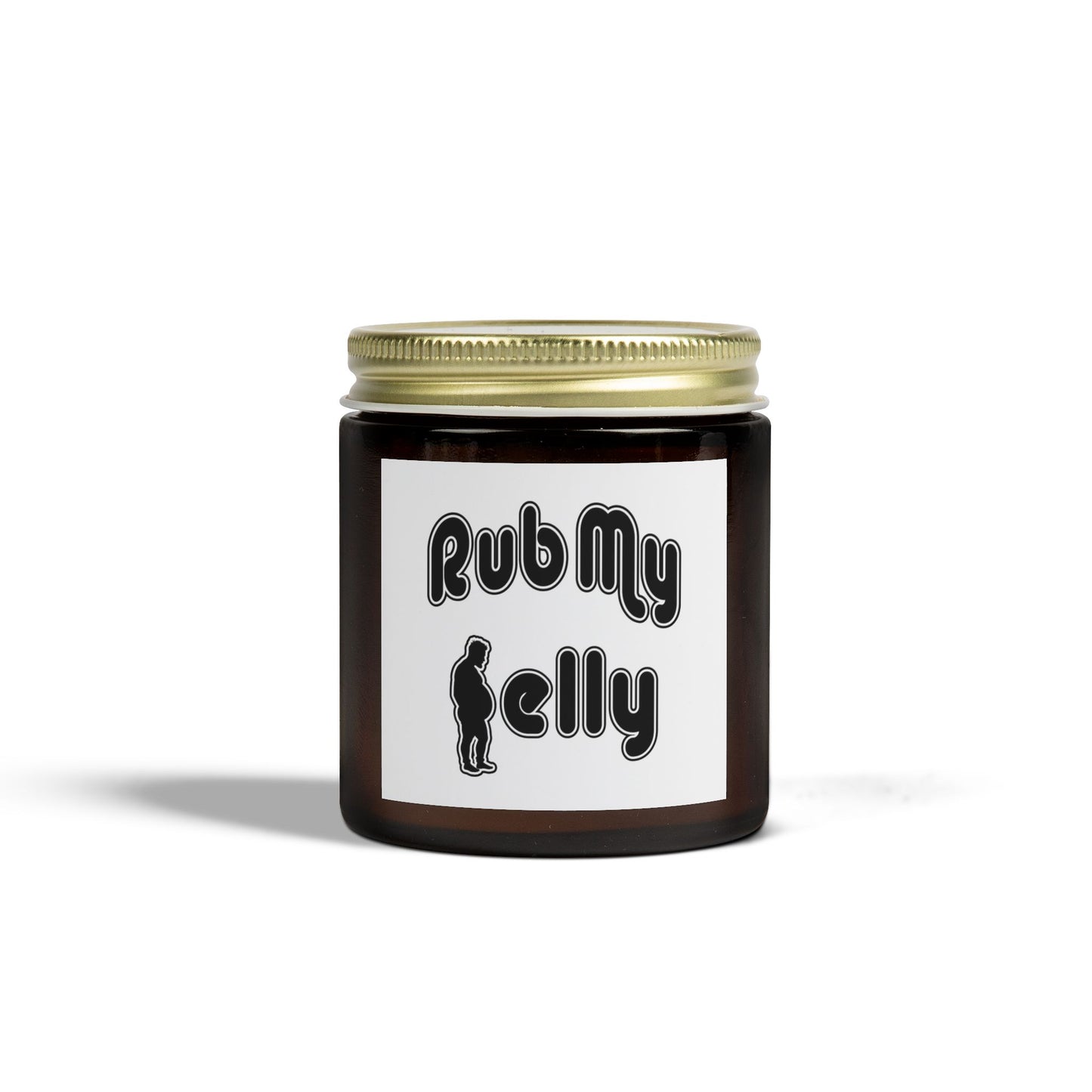 Rub My Belly | Scented Candles, Coconut Apricot Wax (4oz, 9oz)