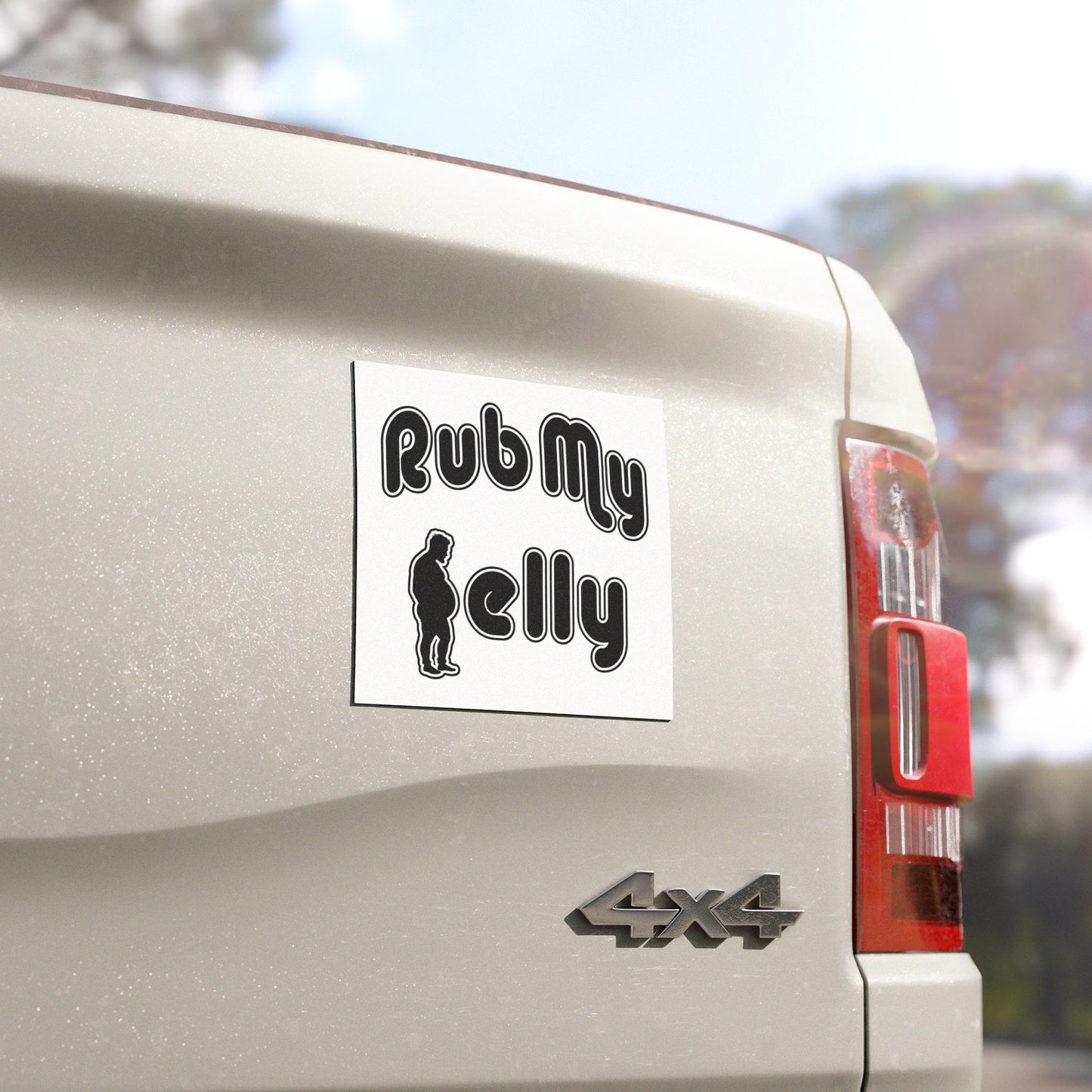 Rub My Belly | Magnetic Bumper Sticker