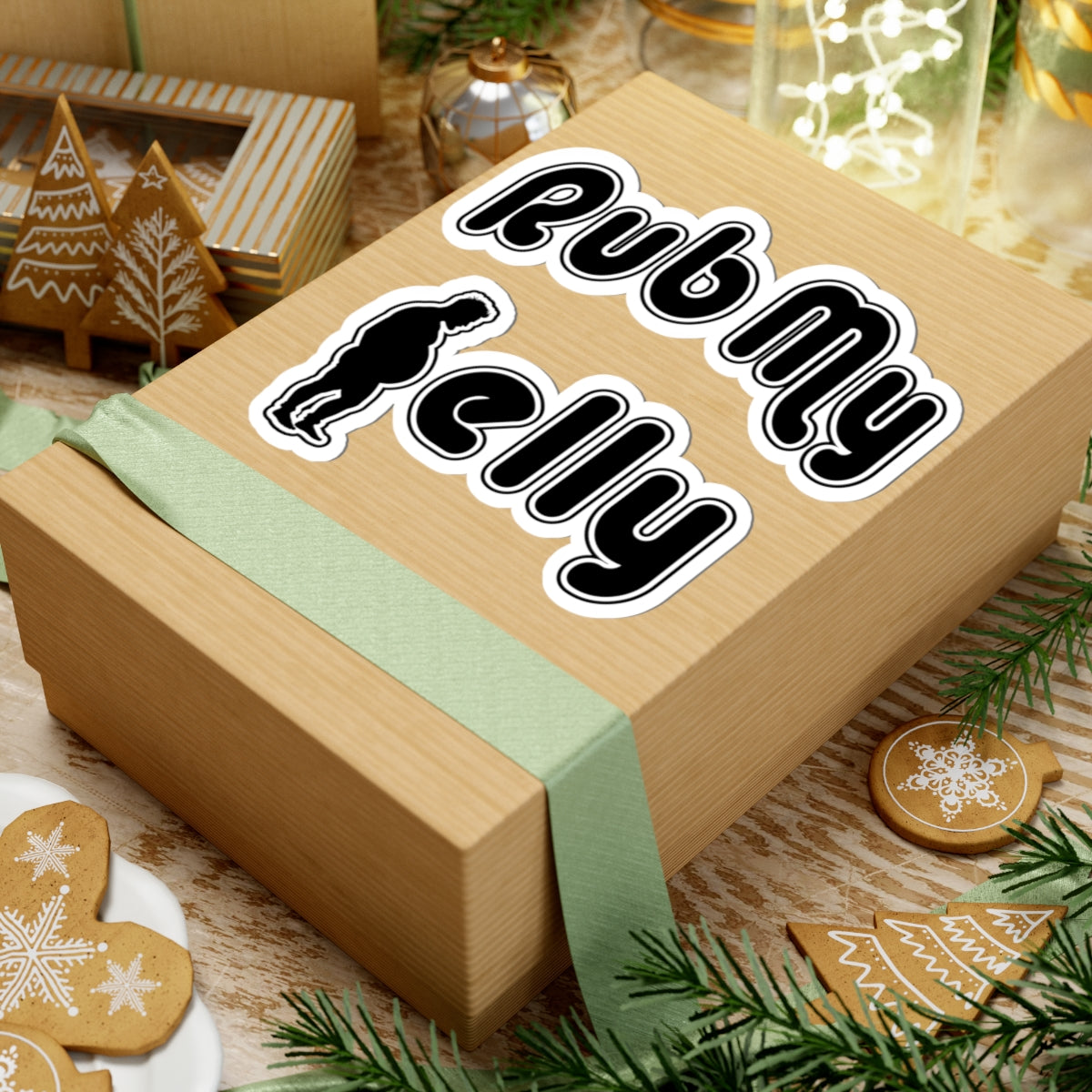 Rub My Belly | Kiss Cut Sticker