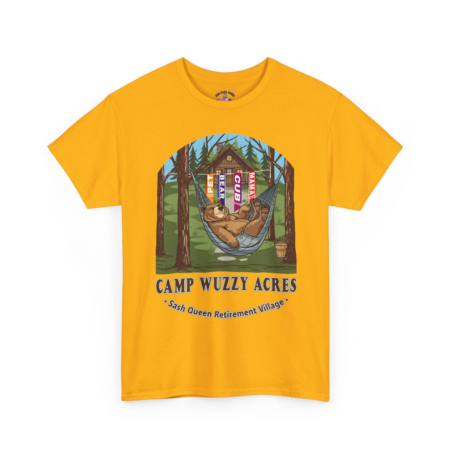Campy Wuzzy Acres: Sash Queen Retirement Village Tee – NAB 2026 Fundraiser Shirt