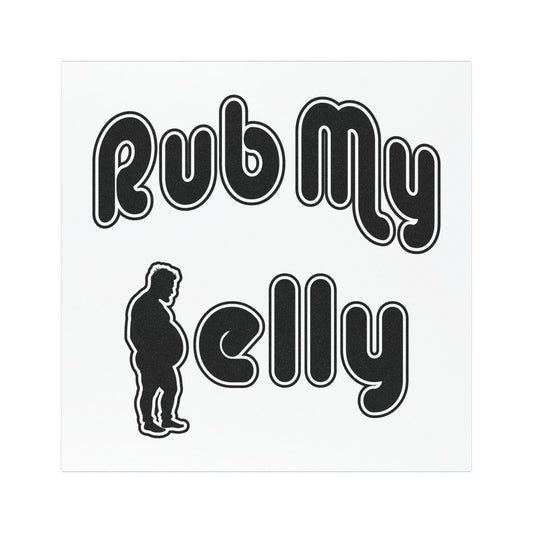 Rub My Belly | Magnetic Bumper Sticker