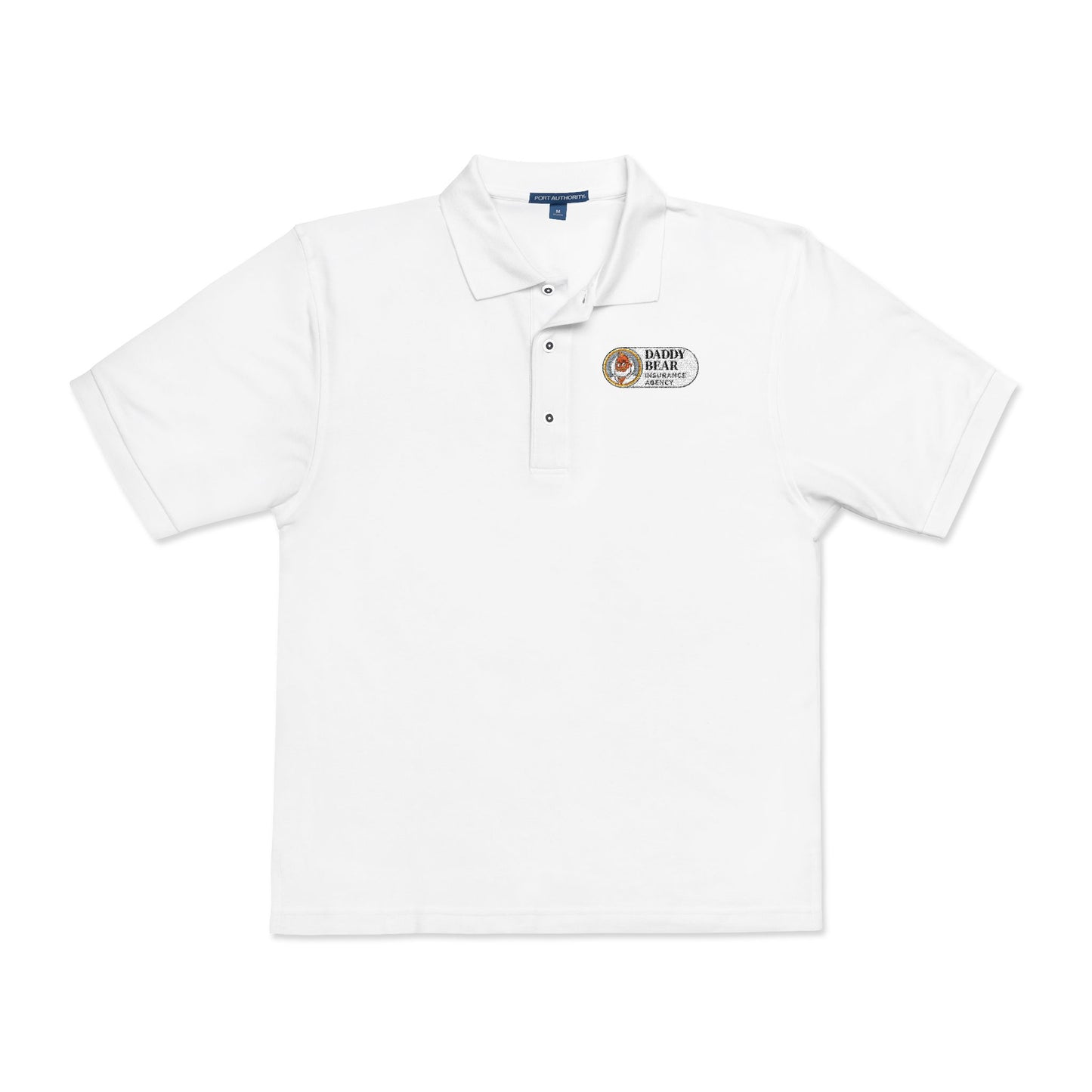 Embroidered Floral Tiger Polo Shirt — Small Chest Logo
