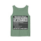 Vitamin D Nutrition Facts Tank Top — Funny Bear-Themed Sunlight Shirt