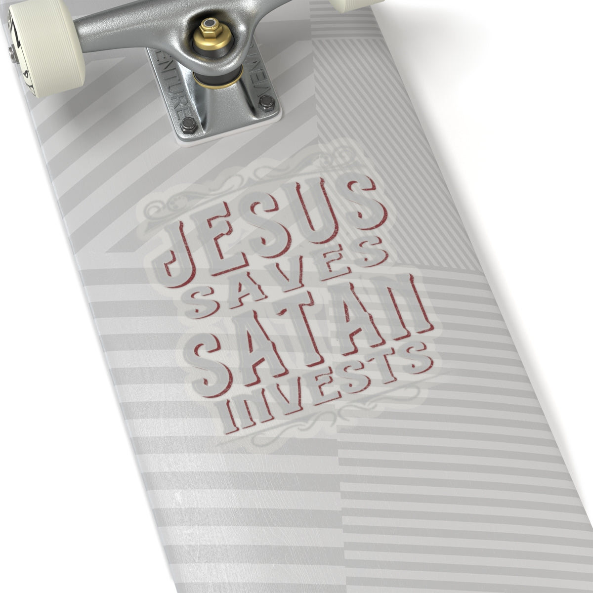 Jesus Saves, Satan Invests | Kiss Cut Sticker