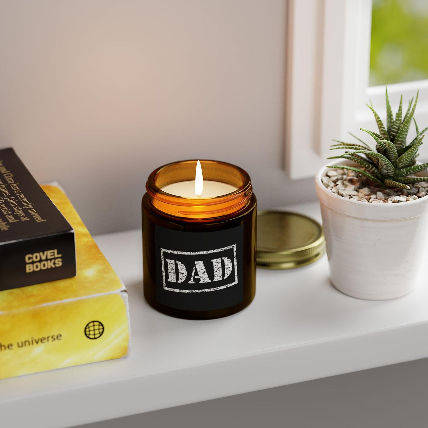 Dad | Scented Candles, Coconut Apricot Wax (4oz, 9oz)