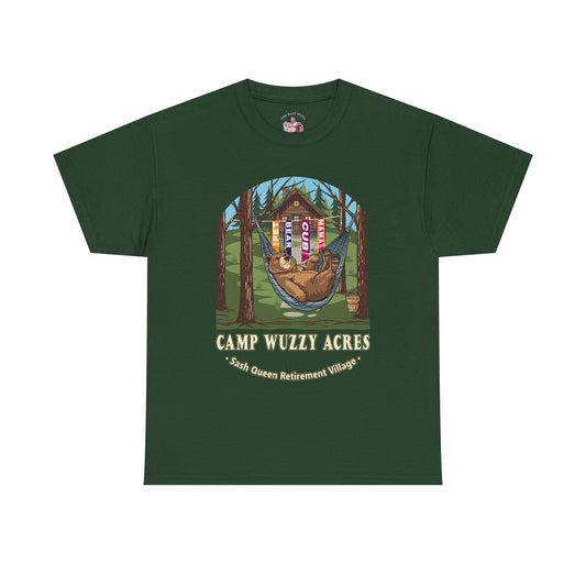 Campy Wuzzy Acres: Sash Queen Retirement Village Tee – NAB 2026 Fundraiser Shirt