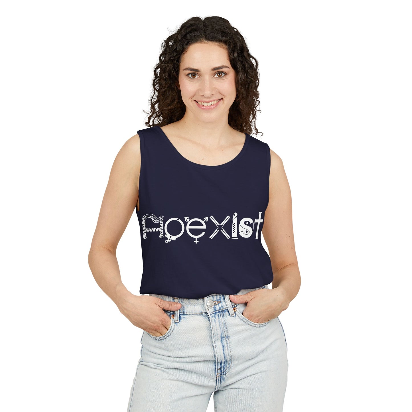 HOEXIST (White Letters) | Tank Top
