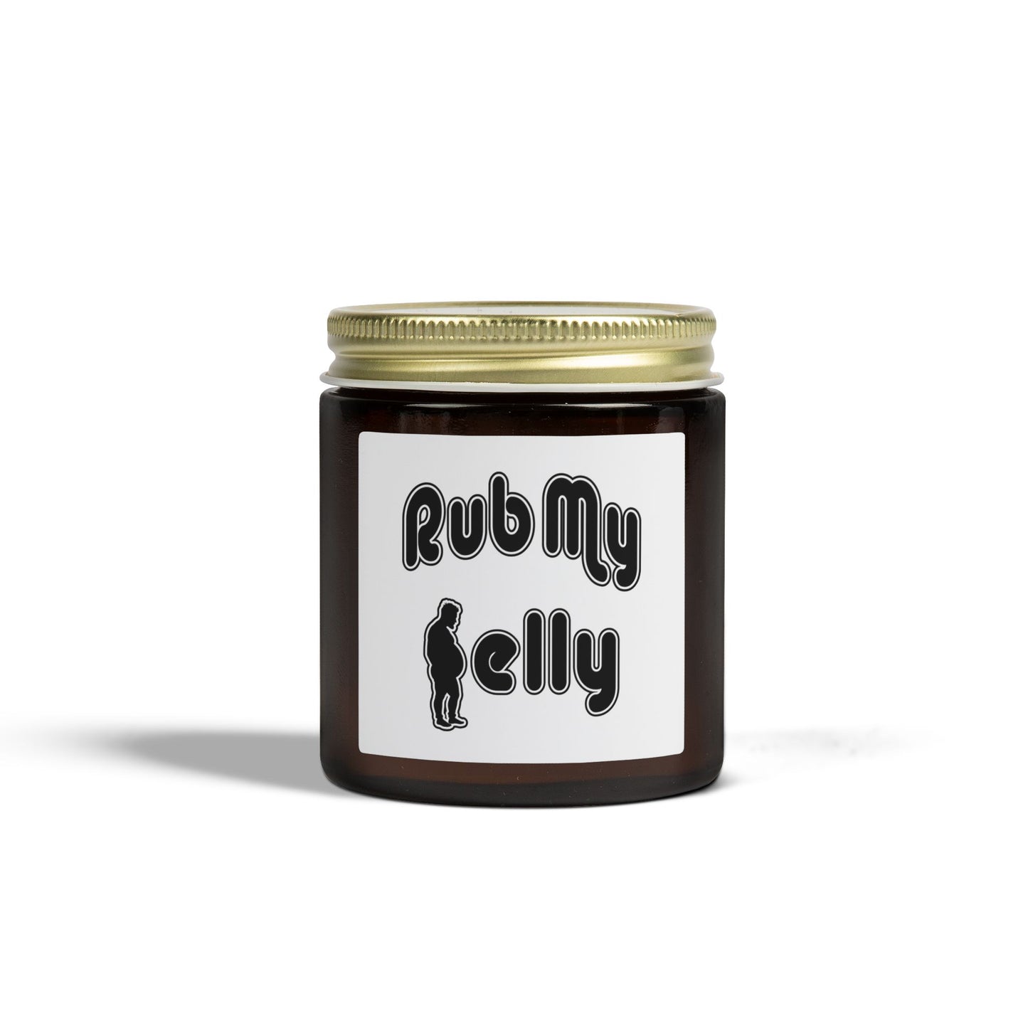 Rub My Belly | Scented Candles, Coconut Apricot Wax (4oz, 9oz)