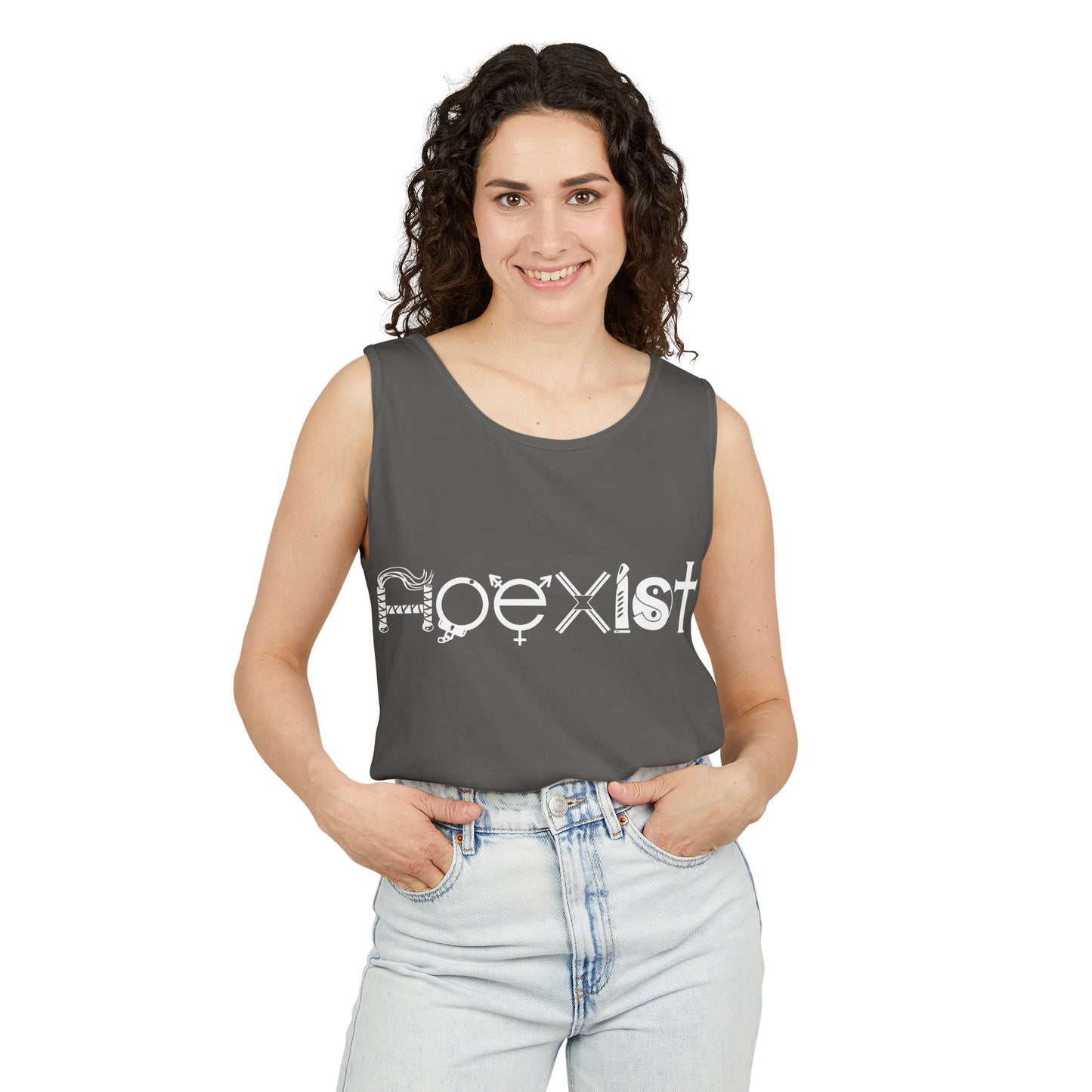 HOEXIST (White Letters) | Tank Top