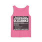 Vitamin D Nutrition Facts Tank Top — Funny Bear-Themed Sunlight Shirt