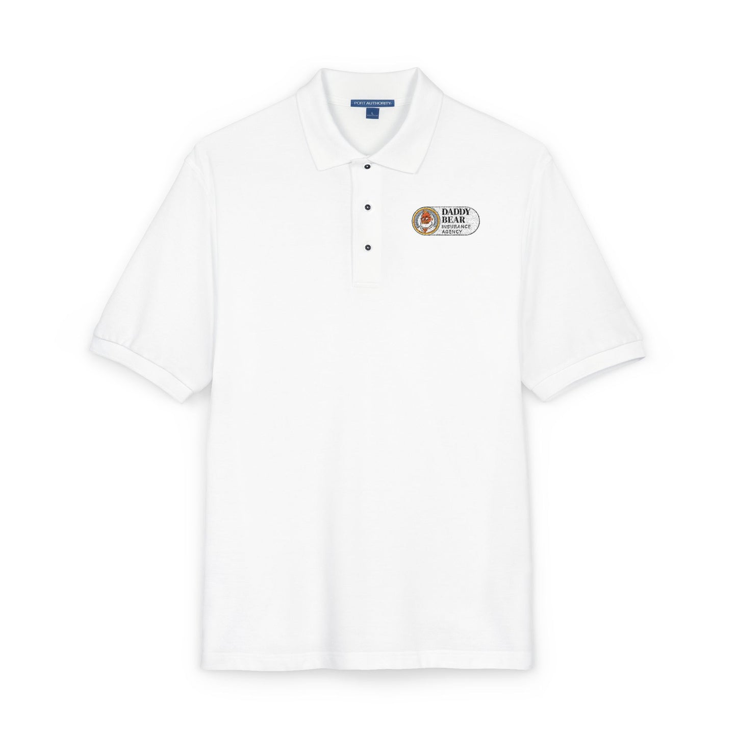 Embroidered Floral Tiger Polo Shirt — Small Chest Logo