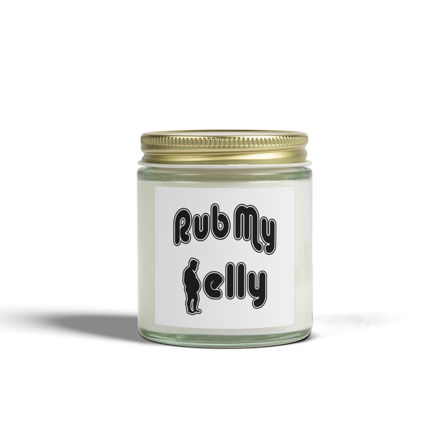 Rub My Belly | Scented Candles, Coconut Apricot Wax (4oz, 9oz)