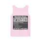 Vitamin D Nutrition Facts Tank Top — Funny Bear-Themed Sunlight Shirt