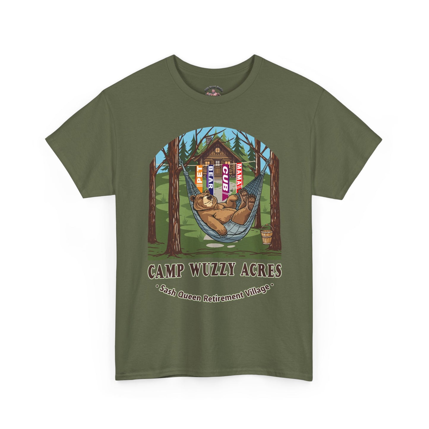 Campy Wuzzy Acres: Sash Queen Retirement Village Tee – NAB 2026 Fundraiser Shirt