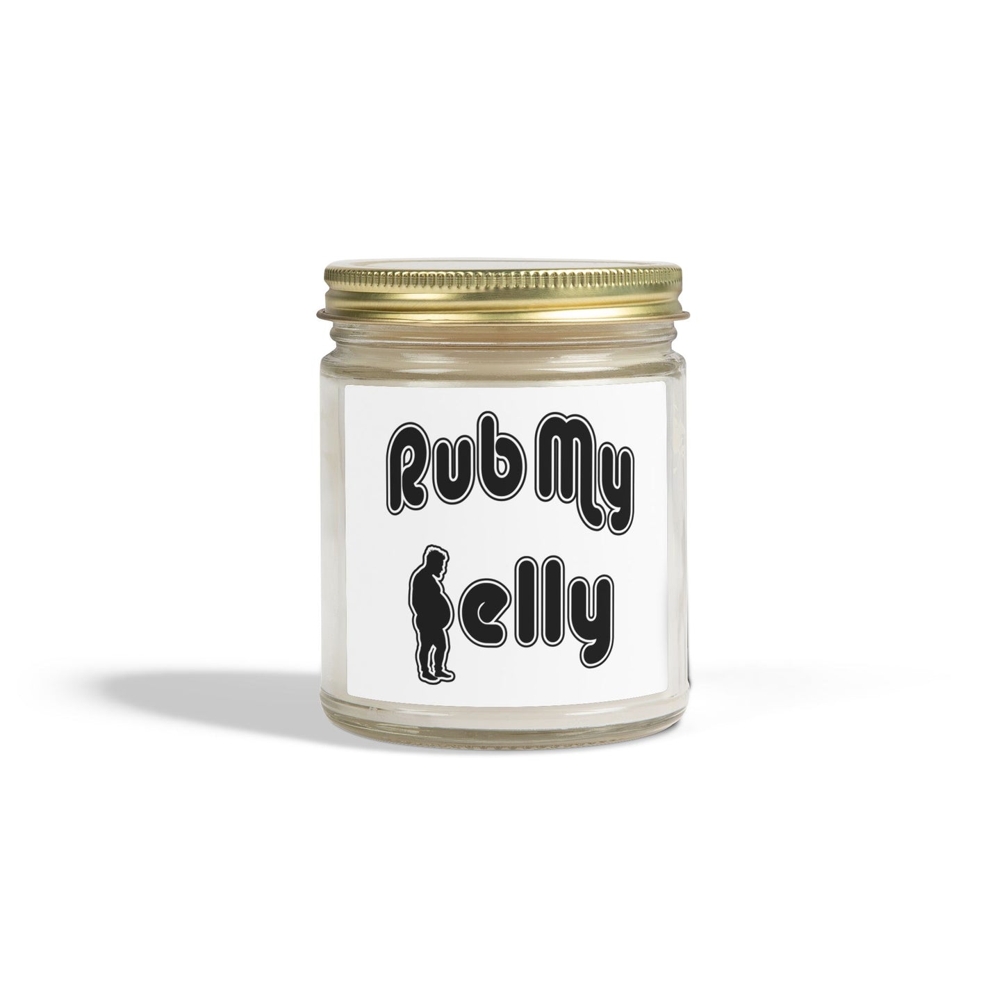 Rub My Belly | Scented Candles, Coconut Apricot Wax (4oz, 9oz)