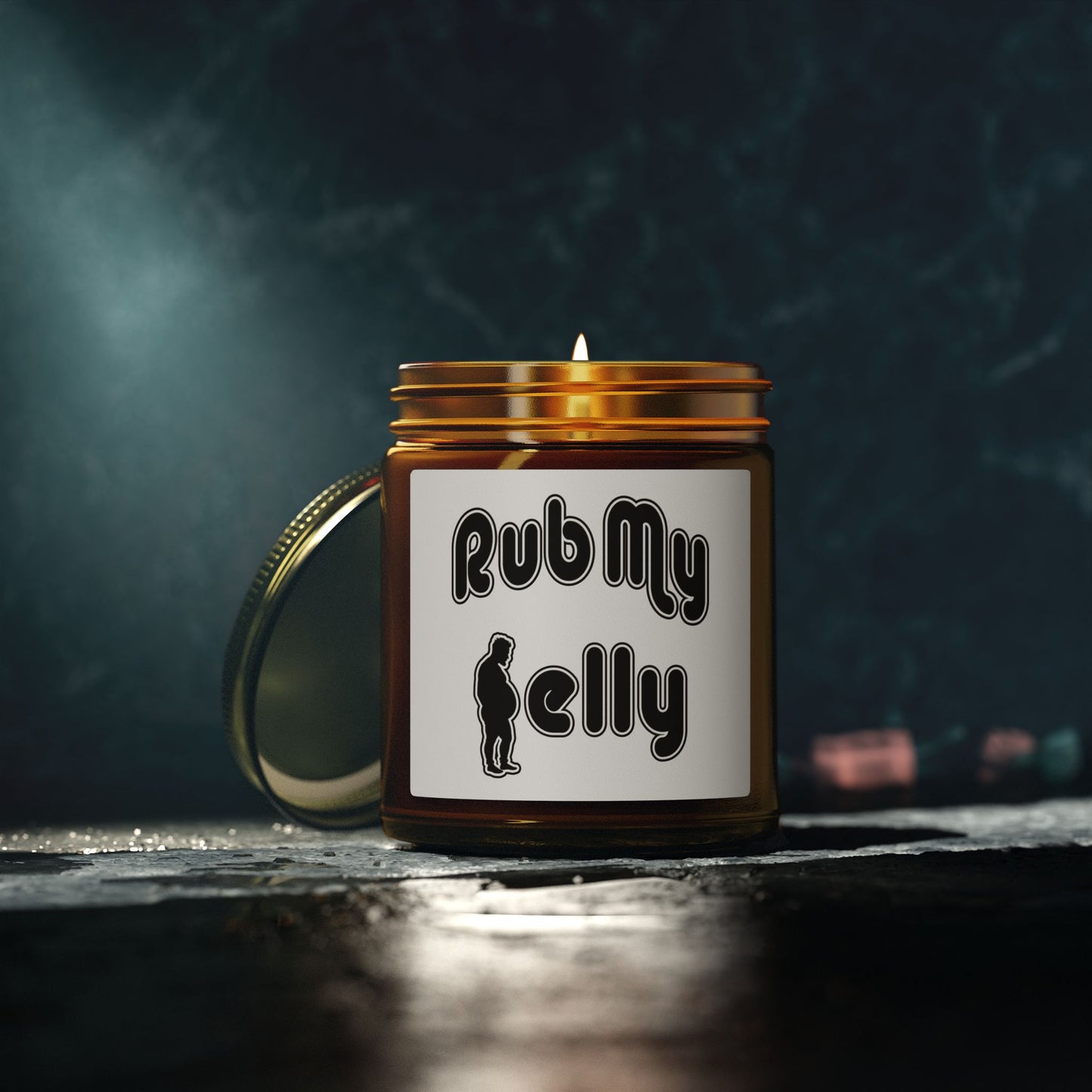 Rub My Belly | Scented Candles, Coconut Apricot Wax (4oz, 9oz)