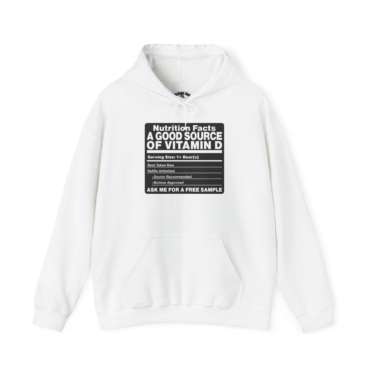 Vitamin D Nutrition Facts Hoodie — Funny Sunlight Health Graphic Sweatshirt