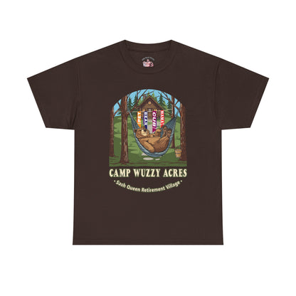 Campy Wuzzy Acres: Sash Queen Retirement Village Tee – NAB 2026 Fundraiser Shirt